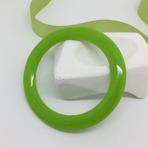 Brazalete de vidrio hecho a mano grande-brazalete de vidrio verde manzana-joyería de vidrio hecha a mano-pulsera de vidrio fundido-accesorio moderno-best seller