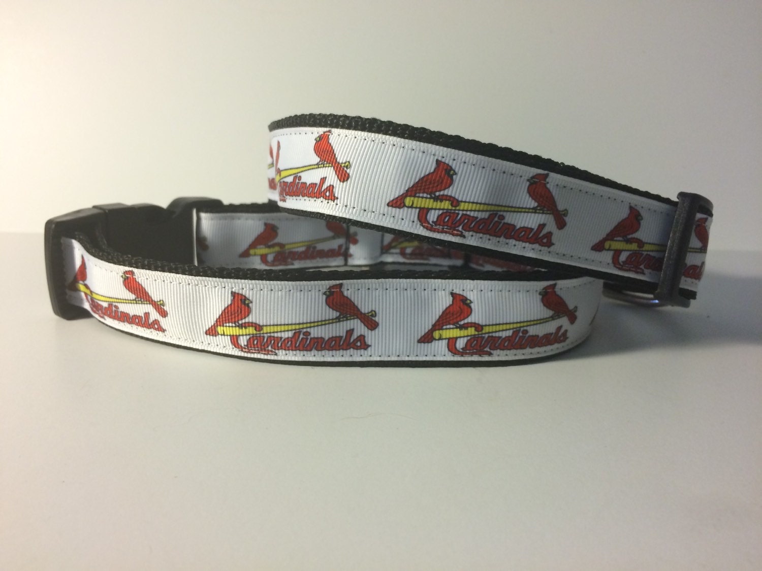 Pink St Louis Cardinals RARE Handmade Dog Collar - Limited # Left