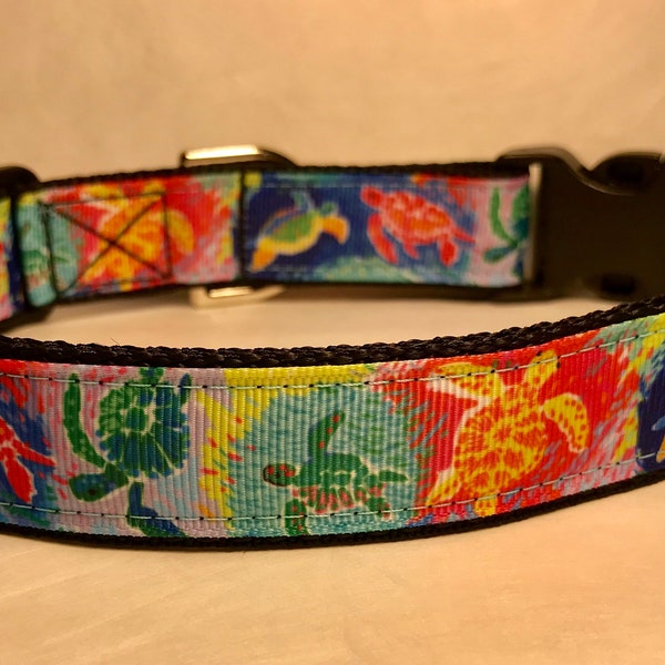 Turtle Dog Collar Etsy