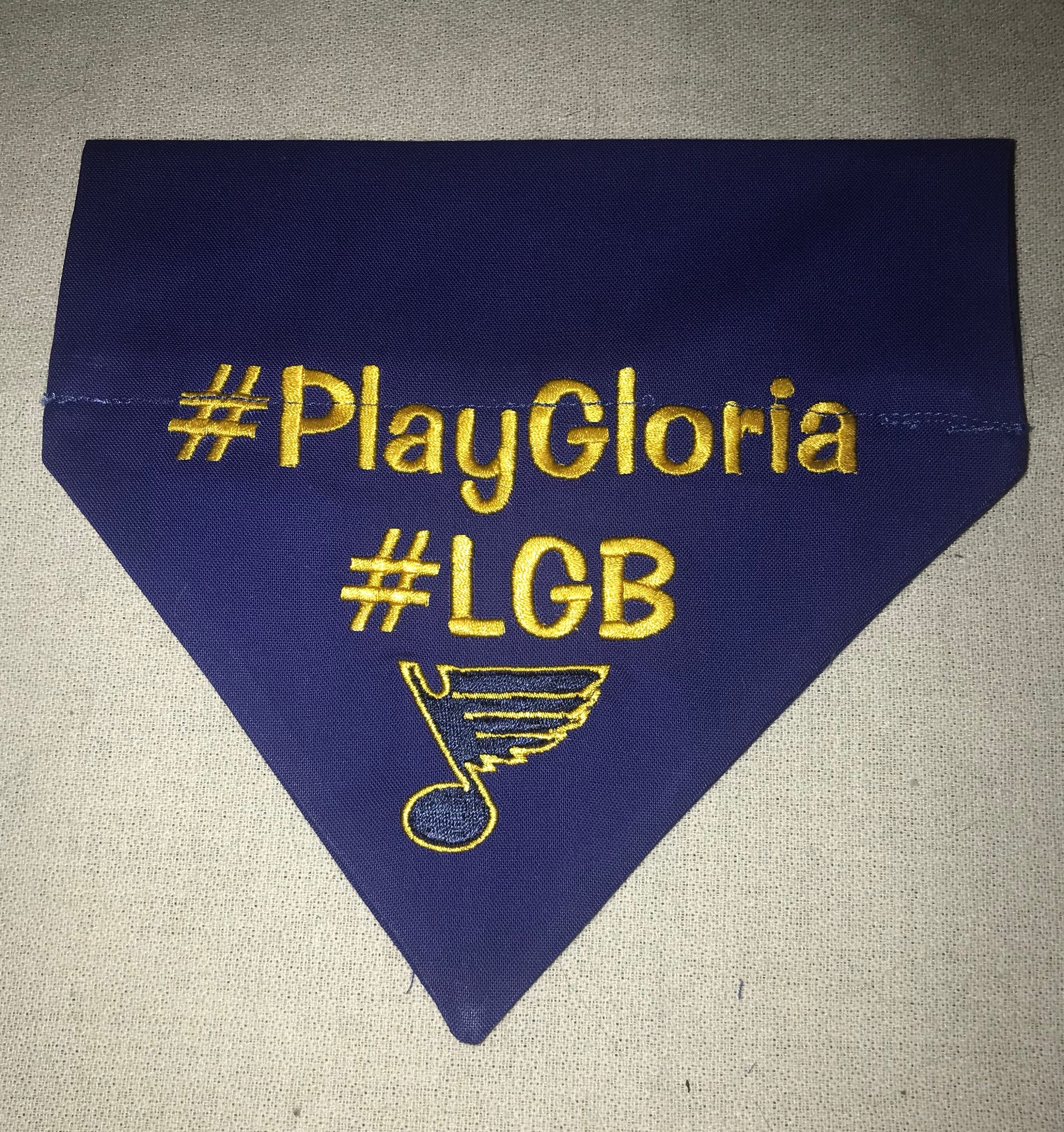 Hashtag play Gloria St. Louis Blues Bandana 