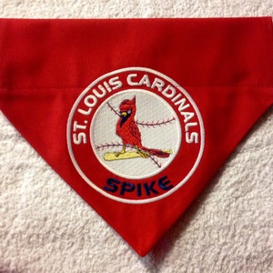 St. Louis Cardinals red & Navy Dog Bandana Tie On 