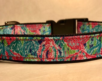 Lilly styled Coral Dog Collar