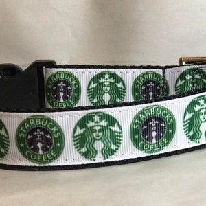 It’s Pup Cup Time 1” wide dog collar