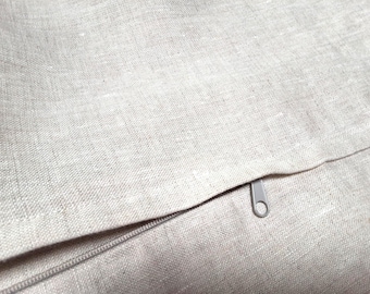 Belgian Linen Wedge Pillow Cover, Washable, Natural Off-White