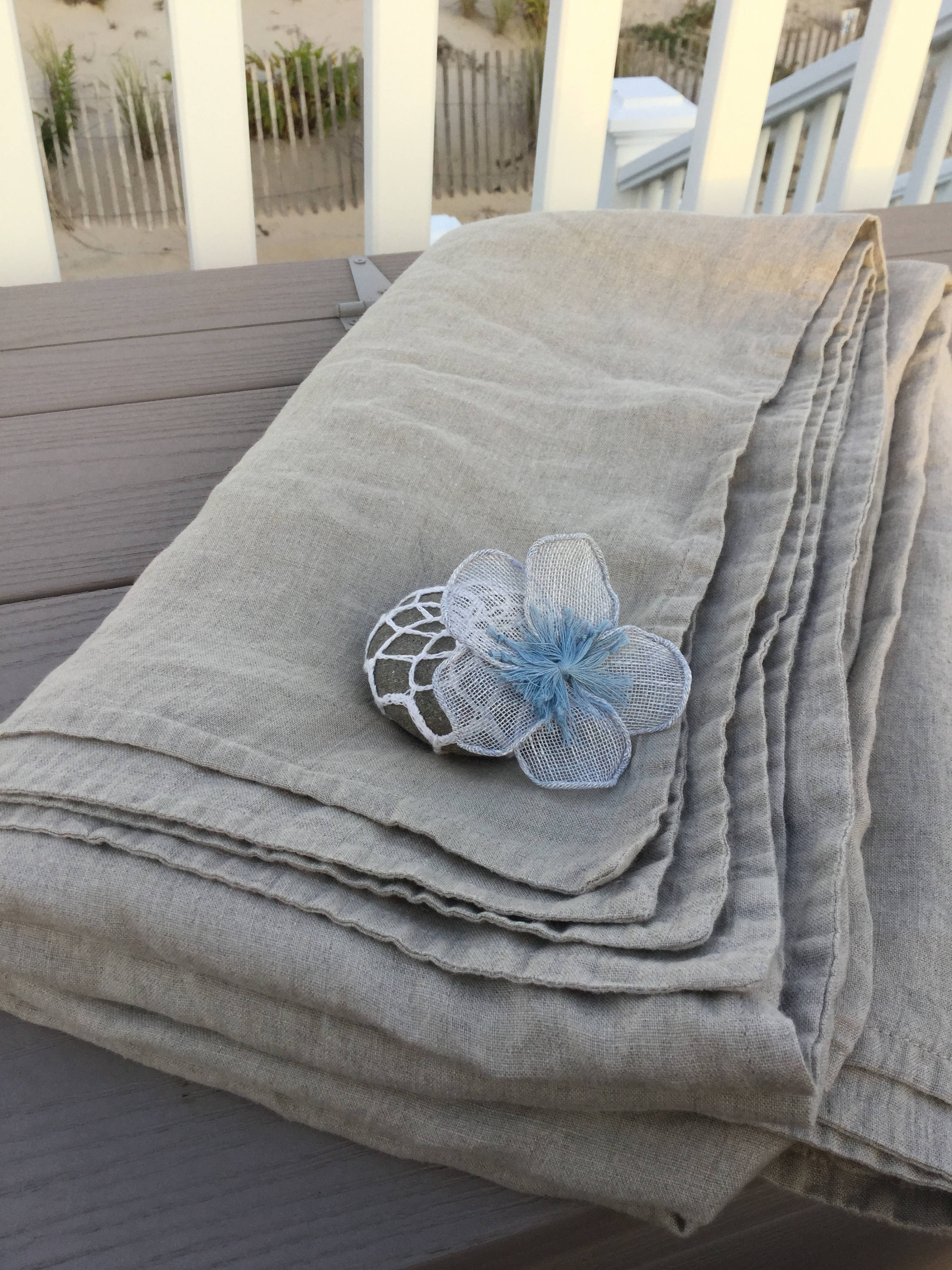 Linen Summer Cover King Size Summer Blanket Double Layer Etsy