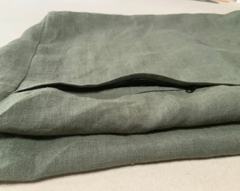 Linen Reading Wedge Pillow Cover: Washable, Many Colors