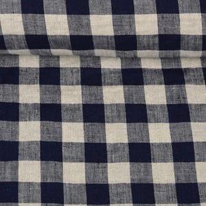 French country Linen Tablecloth: Navy Stripe, French farmhouse style, Oeko Tex Certified linen, many colors, ships fast! image 20