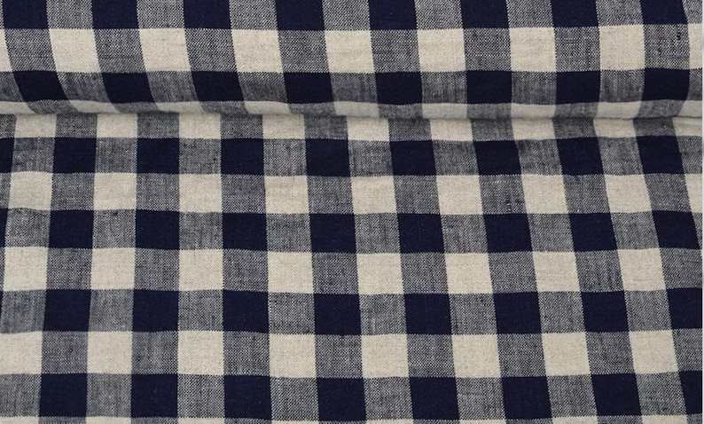 French country Linen Tablecloth: Navy Stripe, French farmhouse style, Oeko Tex Certified linen, many colors, ships fast! image 20