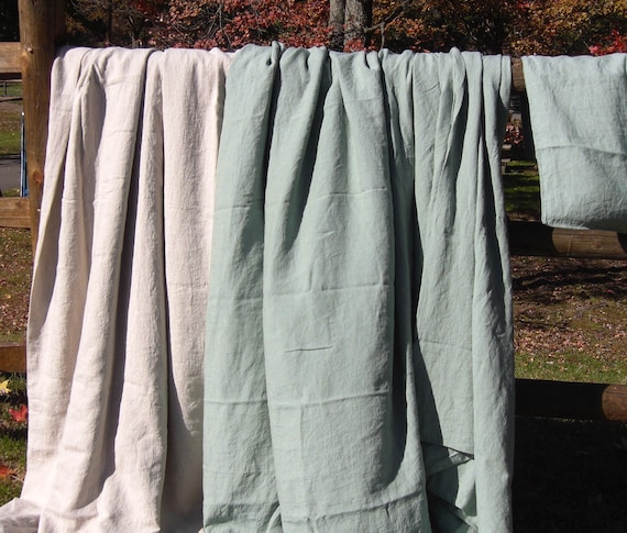 Sage Green Linen Duvet Cover Pillow Shams Queen Size King Etsy