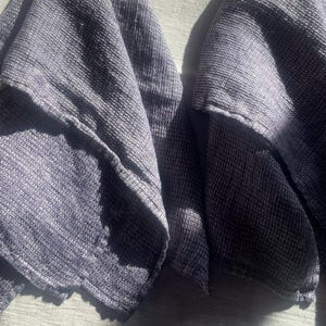 OFERTA Toalla de mano 100% lino puro con textura de gofre, 38 x 38 cm, productos naturales y orgánicos para baño y spa. imagen 8
