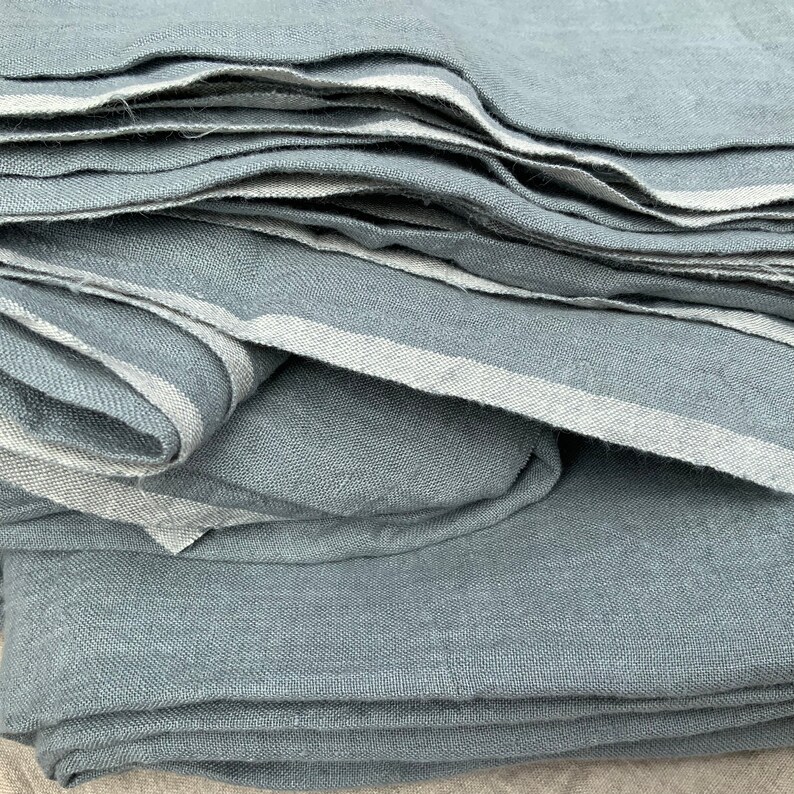 Storm Blue Gray Duvet Cover. Natural Organic Belgian Linen. | Etsy