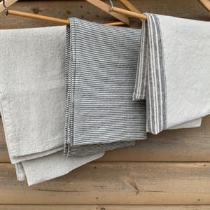 ¡OFERTA! Un par de fundas de almohada de lino natural, de mayor gramaje (215-350 g/m²), tamaño Queen (20 x 30 pulgadas), King y estándar. Un precioso regalo de lino.