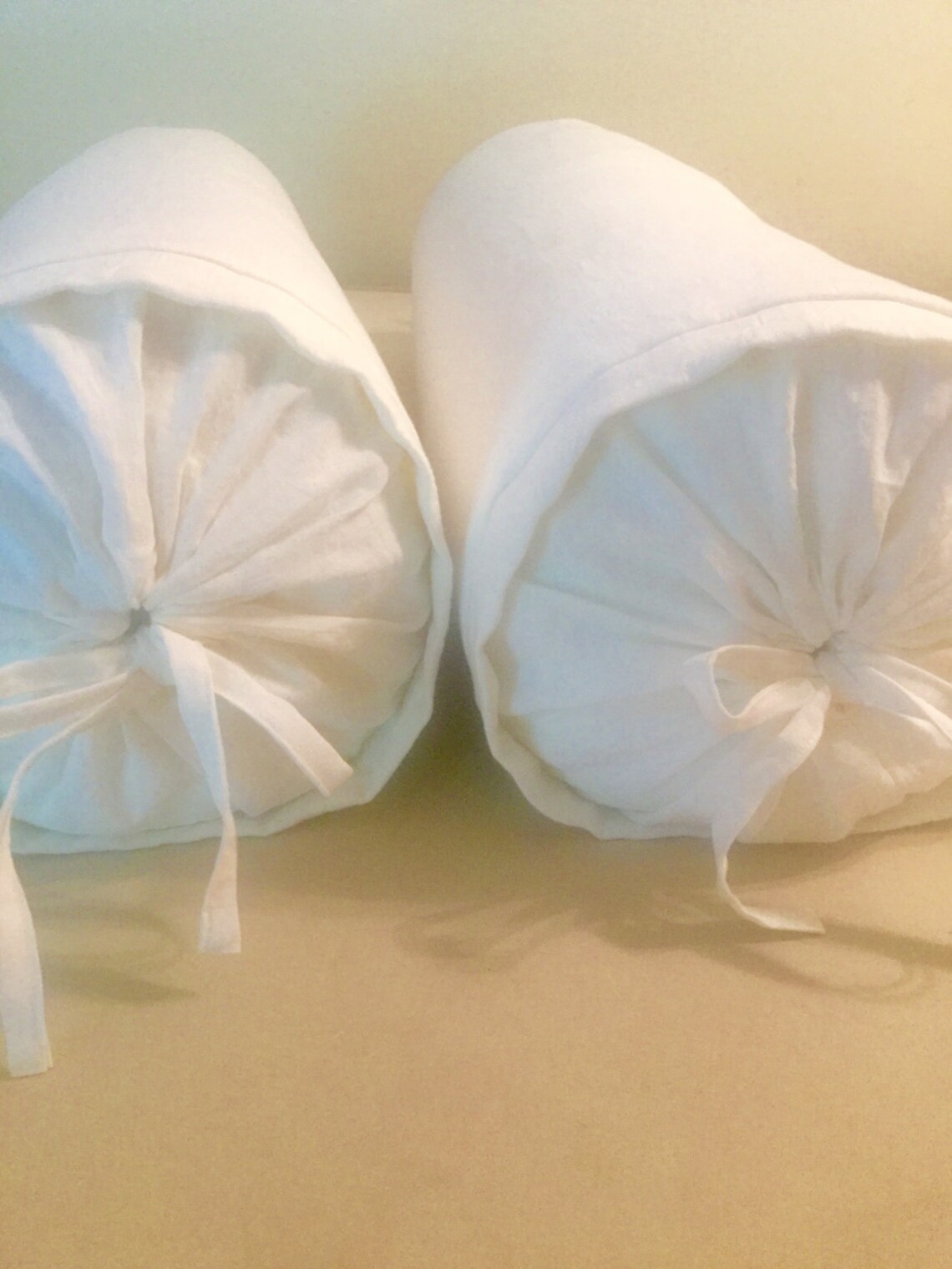 White Linen Bolster Cover Handmade in Highest Quality Linen Etsy