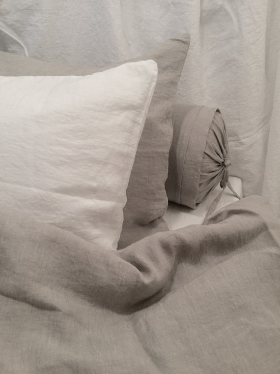 Natural Linen Duvet Cover 100 Belgian Linen King Queen CA King Stonewashed Etsy Canada