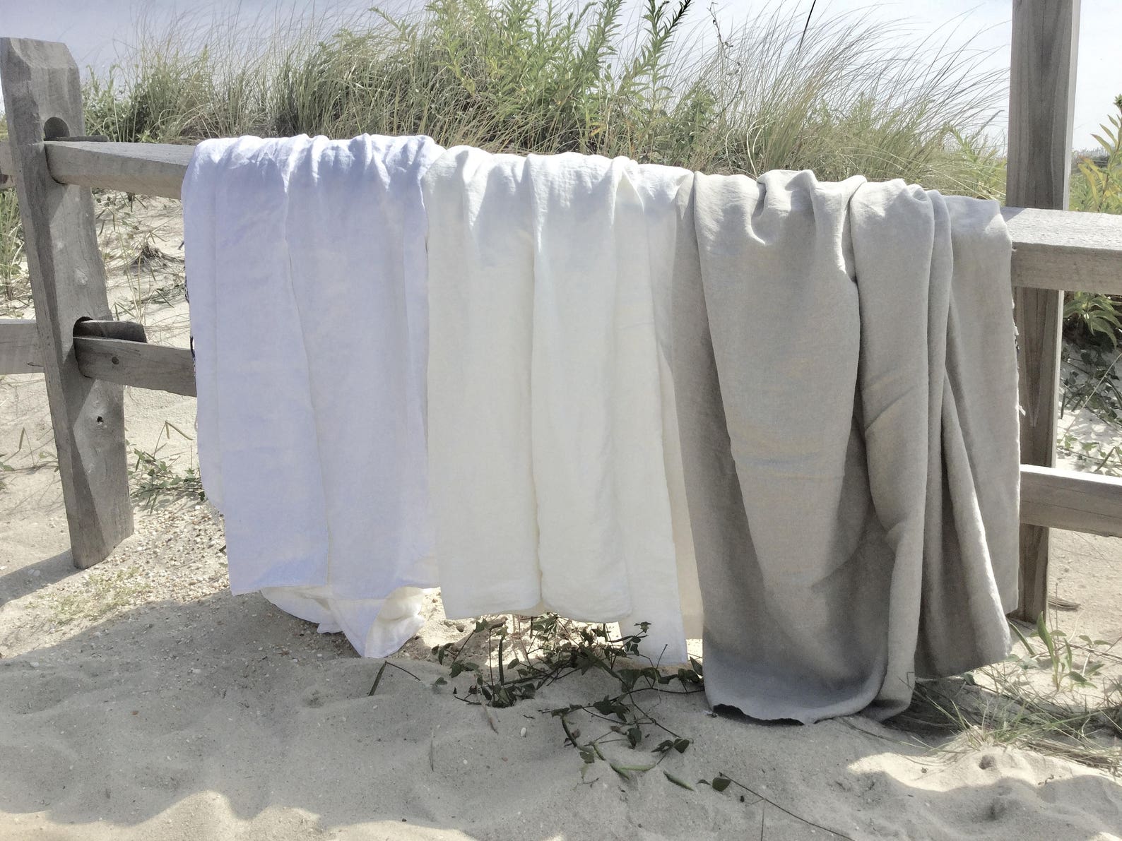 Blue Gray Linen Duvet Cover Sheets Shams Pure Linen Etsy