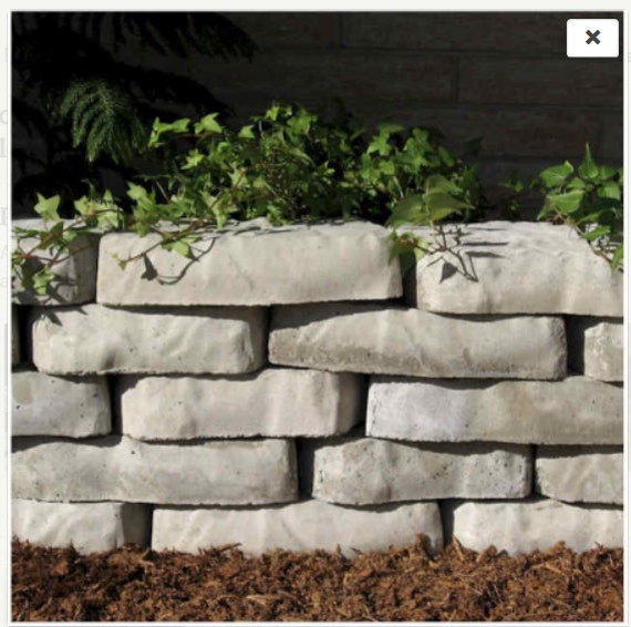 Make your own Garden Wall Blocks from Concrete Molds Forms ...