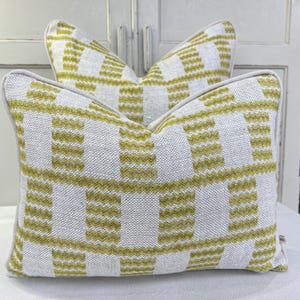 Cushions Made In Fermoie Cove Linen Luxury Designer Decorative Chartreuse Neutral Cushion Pillow Throw Cover