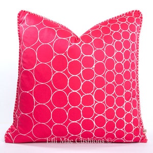 Christian Lacroix Pearls Pink Contemporary Luxury Designer Cushion Pillow Cover