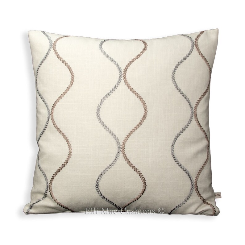 James Brindley Swinsty Chalk Contemporary Sofa Cushion Cover Image 0