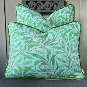 William Morris Ben Penreath Willow Bough Blue Green Cushion Pillow Throw Cover