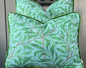 William Morris Ben Penreath Willow Bough Blue Green Cushion Pillow Throw Cover