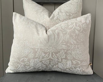 William Morris Fabric Cushion Cover Pure Strawberry Thief Cushion Pillow Cover