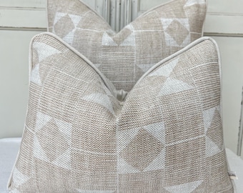 Cushions Made In Fermoie Flag Decorative Beige Neutral Linen Cushion Pillow Throw Cover
