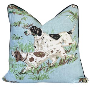 Schumacher Luxus Designer Zeiger Himmelblau Kissen Kissenbezug