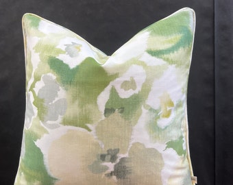 Sanderson Luxury Designer Varese Grey Green Decorative Sofa Cushion Pillow Cover