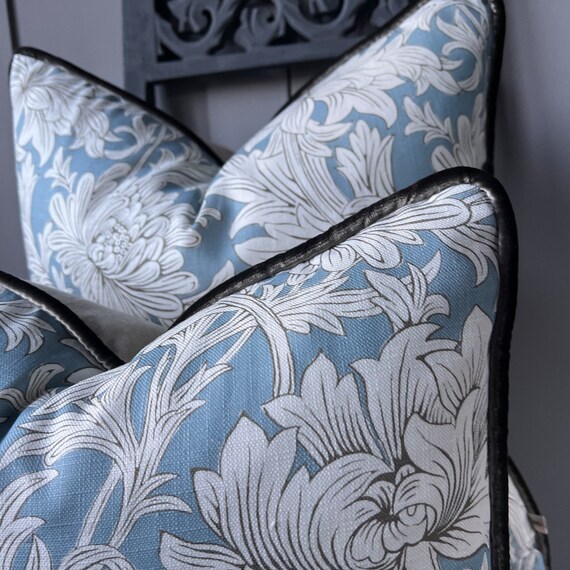 William Morris Chrysanthemum Toile Luxury Designer Fabric Vintage