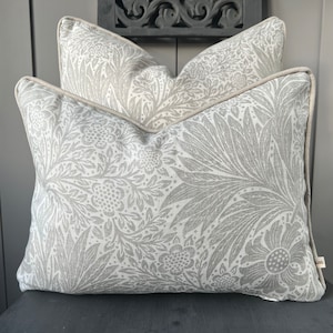 William Morris Marigold Lightish Grey Designer Cushion Pillow Throw Cover