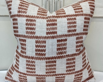 Cushions Made In Fermoie Cove Linen Luxury Designer Decorative Rust Neutral Cushion Pillow Throw Cover