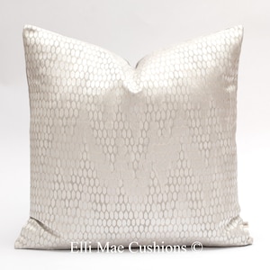 Luxus Designer Silber Grau Zeitgenössisch Modern Kissen Kissenbezug