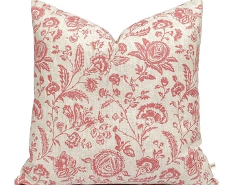 Kool en Rozen Provence Toile Framboos Designer Stof Kussen Kussensloop
