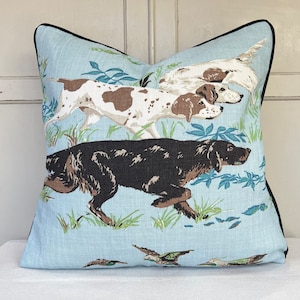 Schumacher Luxus Designer Zeiger Himmelblau Kissen Kissenbezug