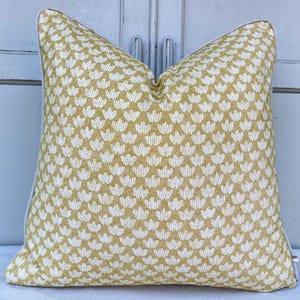 Cushions Made In Fermoie Eythorne Luxury Yellow Neutral Cotton Cushion Pillow Throw Cover