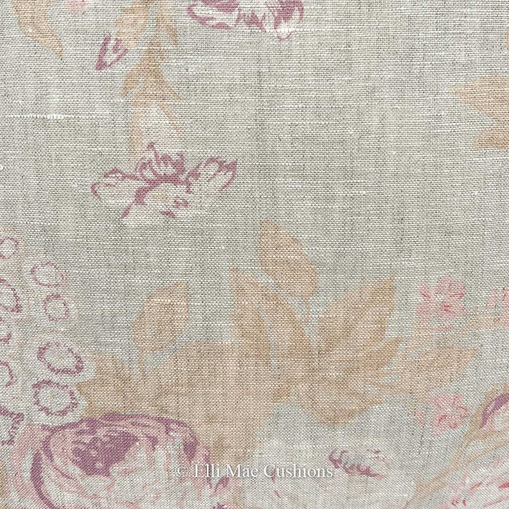 Cabbages and Roses Tulips and Roses Designer Grey Blue Pink Etsy UK