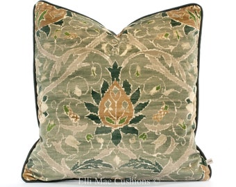 William Morris Montreal Velvet Luxury Designer Grey Cushion Pillow Cover