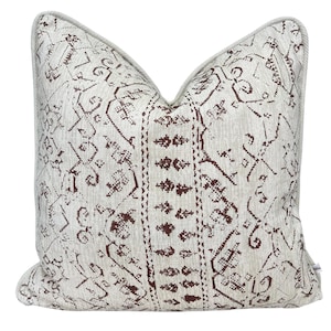 Soane Britain Designer Symi linnen beige neutrale stof bankkussen kussensloop plaid