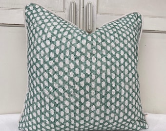 Cushions Made In Fermoie Wicker Luxury Designer Decorative Rich Green Linen Cushion Pillow Throw Cover