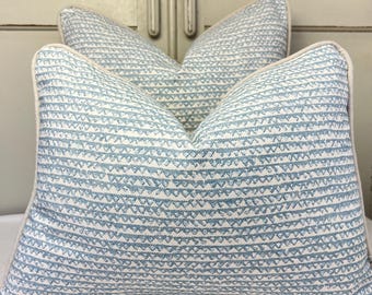 Cushions Made In Fermoie Mendip Decorative Pale Blue Neutral Cotton Cushion Pillow Throw Cover