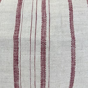 Cushions Made In Fermoie Carskiey Single Stripe Luxury Designer Decorative Neutral Rusty Red Linen Cushion Pillow Throw Cover