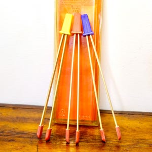 Vintage Bamboo Photo Tongs - Darkroom Print Processing - Photo-Market Set of 3