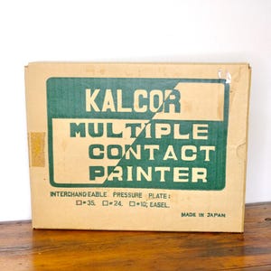 Vintage Kalcor Contact Printer: 35mm & 120mm Film, Original Box
