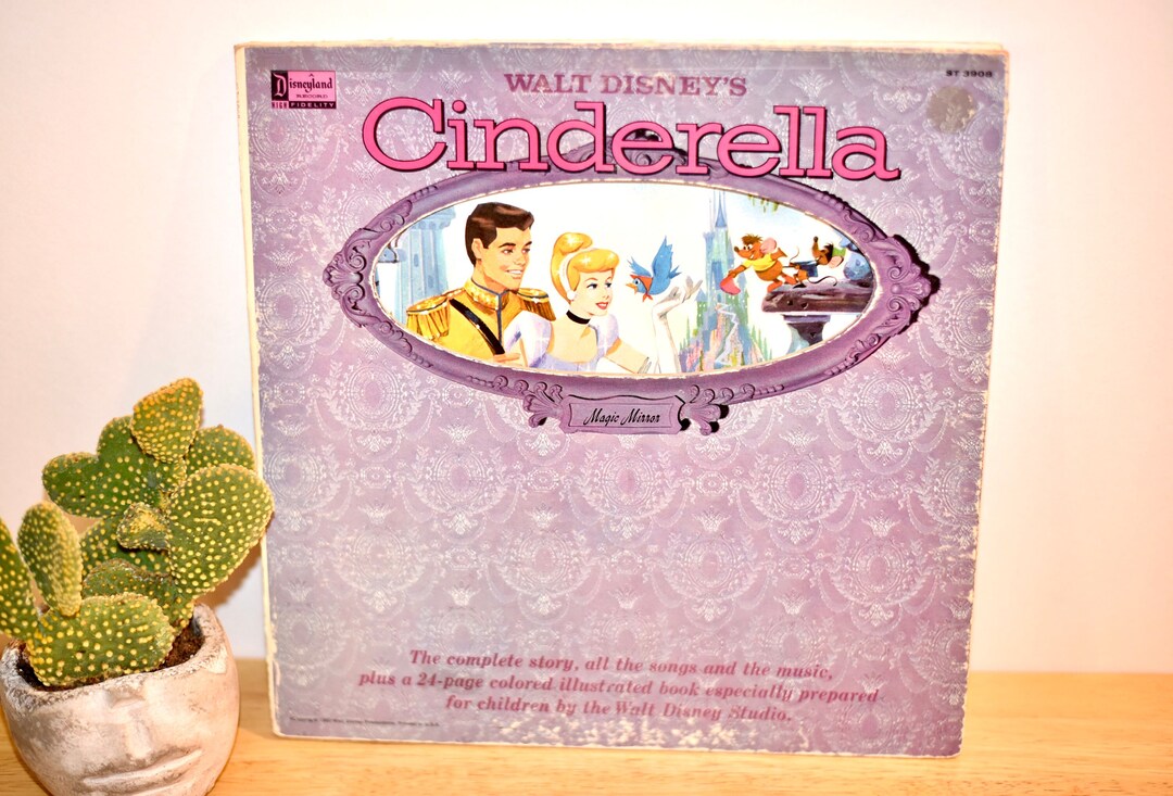 Vintage Walt Disneys Story of Cinderella LP Vinyl Record Etsy