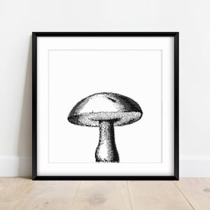 Cross Stitch Pattern Nature, Mushroom Cross Stitch PDF Pattern, Botanical Embroidery Pattern