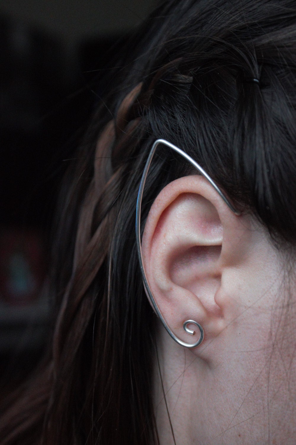 Elf ear cuff pair, simple elf ears, elvish earrings, fairy ear cuffs,…
