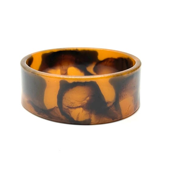 Vintage Tortoiseshell Bangle Set — Size 7 1/2 — F… - image 7
