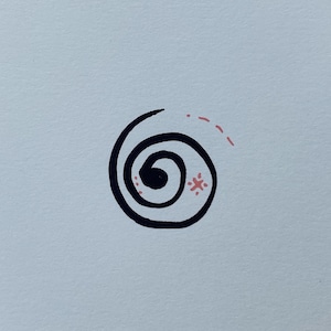 Small two color screen print - “Seed”