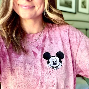 Mickey Mouse Tie Dye Disney Short Sleeve Shirt, Retro Vintage Mickey shirt